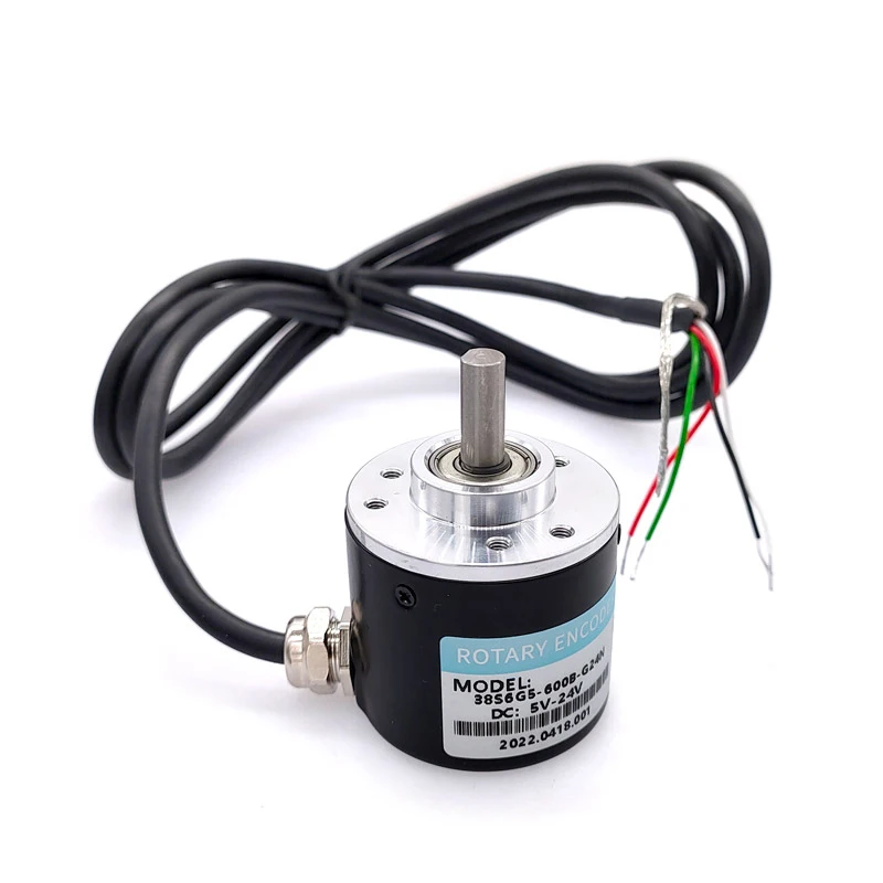 

38S6G5-B-G24N Rotary Incremental Encoder AB 2 Phase connection 50/100/200/360P/R 5-24V Solid Shaft DC Open collector output NPN