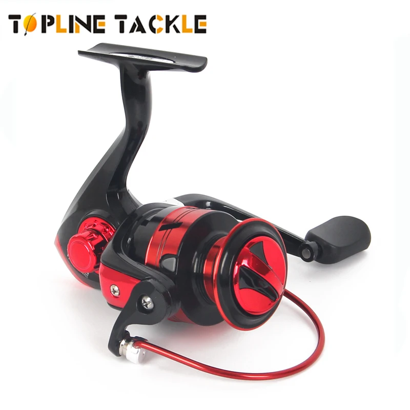 

Topline Ultra-light Spinning Fishing Reel Shallow Metal Spool 5.2:1 Max Drag 8KG Freshwater Low Profile Metal Spinning Reel