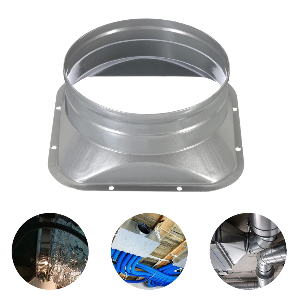 

4-10inch Round Pipe Air Vent Flange Seat Metal Tube Air Ventilation Hose Connector Exhaust Duct Fresh Air System Vent Hardware