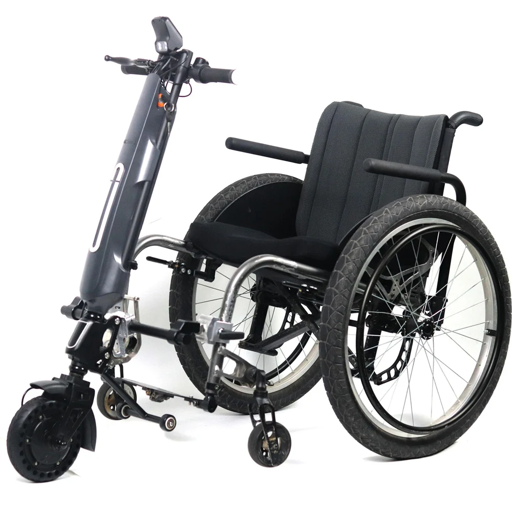 Фото Coofull Joyebikes 36В 7.5Ач Навесное устройство для инвалидной коляски с ассистентом привода, комплект ручного привода для инвалидной коляски. №4