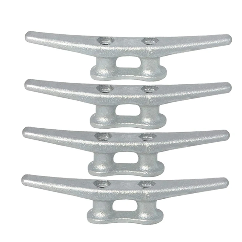 

6Inch Dock Cleat- Hot Dipped Galvanized Cast Iron Boat Cleats,Rope Cleat,Anchor Line Cleat- Perfect For Boat Docks