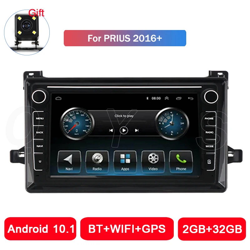 Автомагнитола на Android 10 1 мультимедийный видеоплеер с GPS Авторадио 2 ГБ + 32 Mirror Link