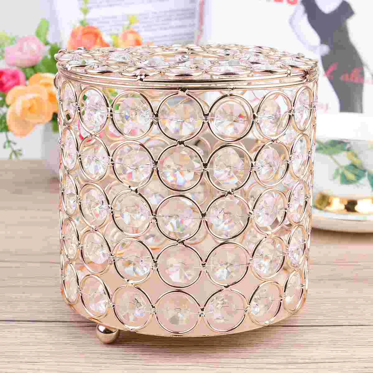 

Napkin Storage Container Dinner Table Decor Vertical Paper Towel Holder Crystal