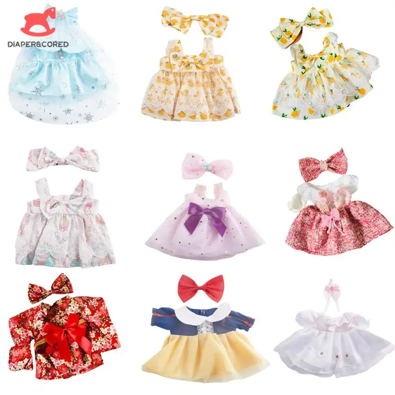 

30cm Yellow Duck Doll Accessories Plush Toy Duck Clothes Skirt Doll Clothing Accessories Kids Girl Birthday Gift Toys