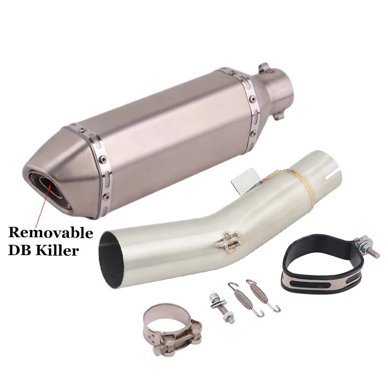 

Для KOVE 400X 500X 510X EURO5 одинарный поворотный рычаг 2019 - 2024 выхлопная средняя Соединительная труба для мотоцикла 51 мм Глушитель