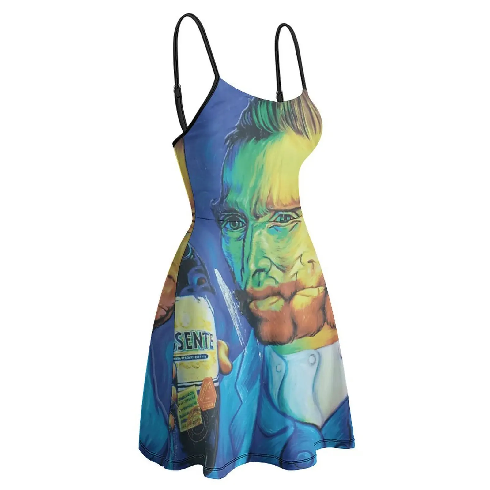 Absinthe Absente Van Gogh для продажи женское платье на бретельках графические платья