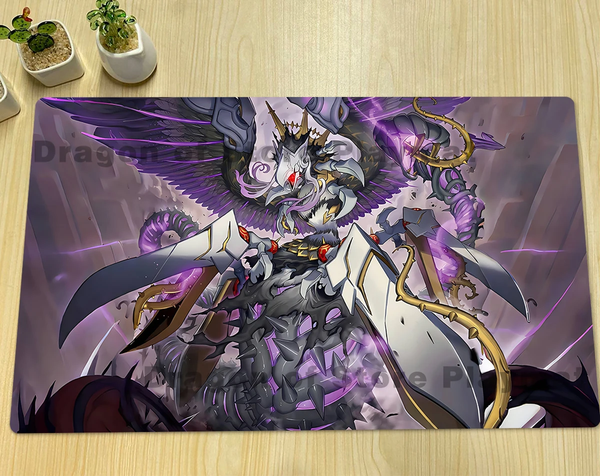 YuGiOh Azamina Moa Regina Playmat TCG CCG Коврик для настольной игры Duel Pad Коллекционный коврик