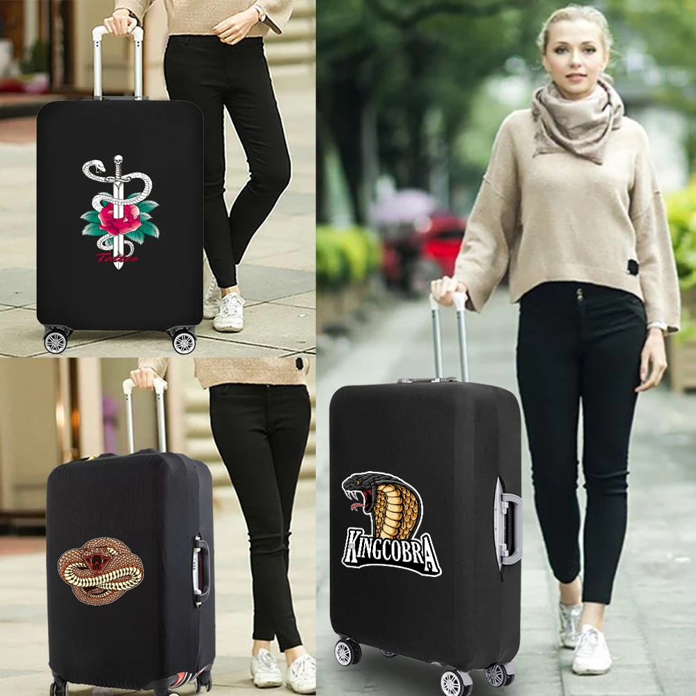 Cobra Pattern Covers Protector Luggage Suitcase Protective Cover Dust Covers for Travel Accessories for 18''-32'' Inches Trolley