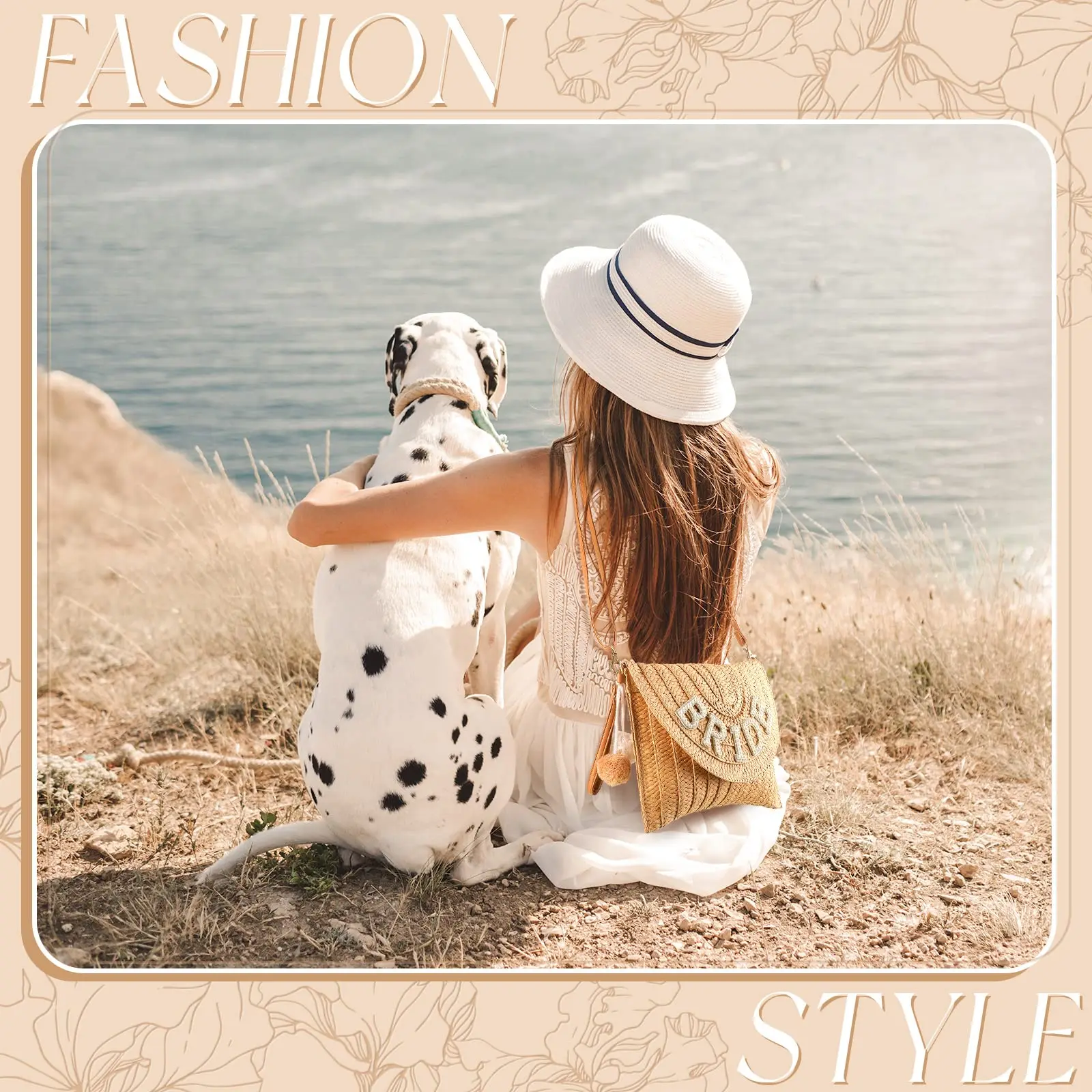 Соломенная Сумка на плечо для невесты плетеный кошелек-конверт с жемчугом