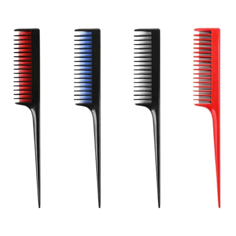 

GXMC Professional Teasing Comb Hair Brush Salon Rat Tail Combs for Back Brushing Creating Volume Slicking Hair Hairdressing Tool