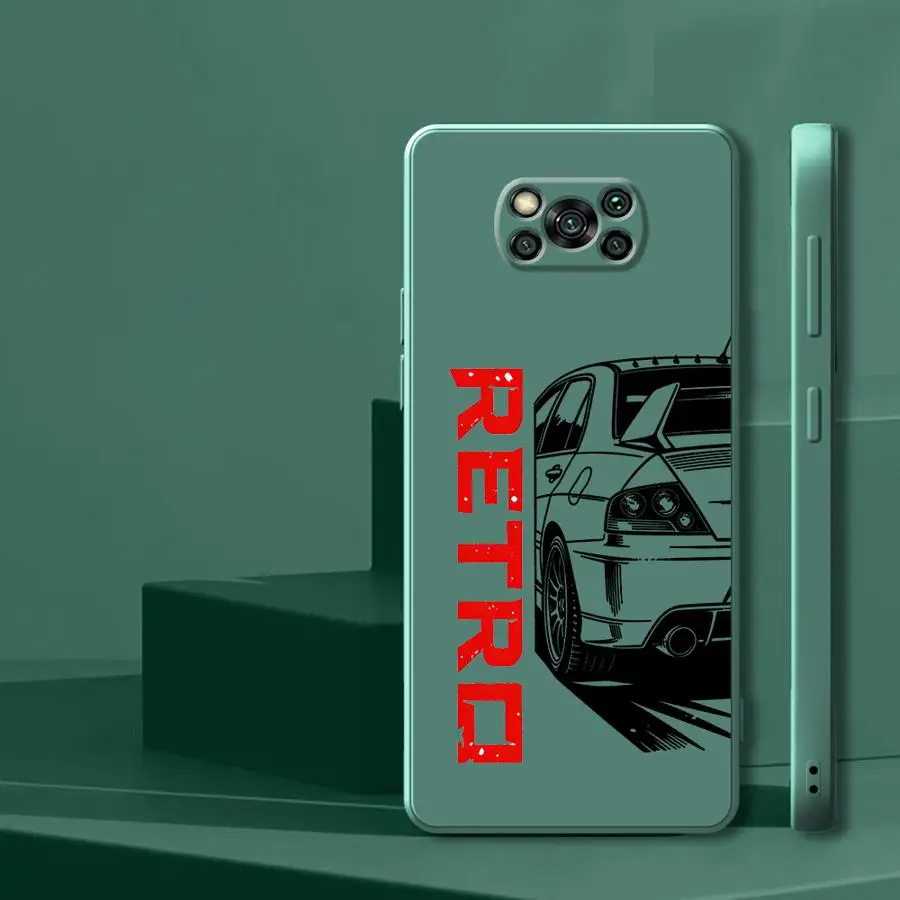 Фото Мягкий чехол для телефона Xiaomi Poco F5 F3 X4 X3 Pro F4 C71 X3 NFC C85 JDM Sport Line Car №4
