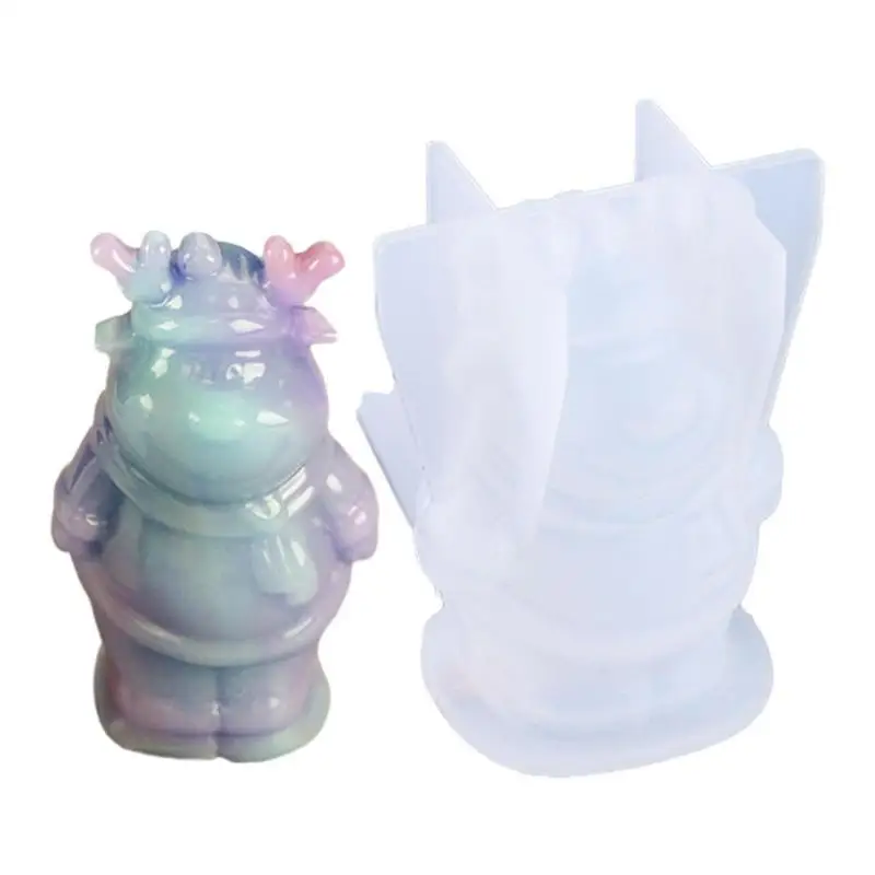 

Christmas Molds For Candles Silicone Reindeer Soap Molds Holiday Candle Making Moulds 3D Silicone Molds Easy Demolding Christmas