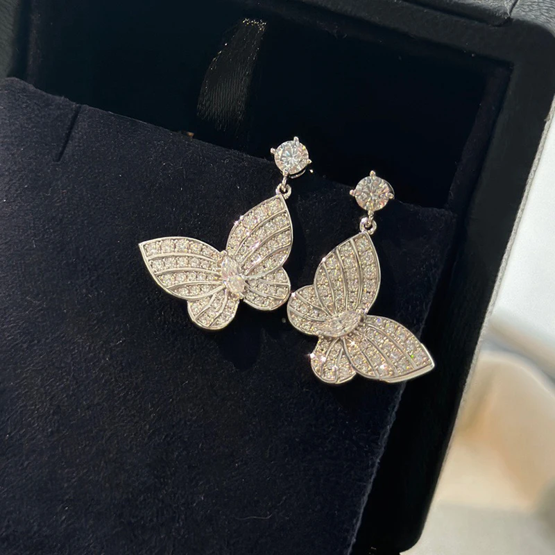 

Top Quality New 2023 Classics Hot Brand Anniversary Gifts Jewelry Earrings For Women Pure 925 Sliver Wild Bright Flower Group