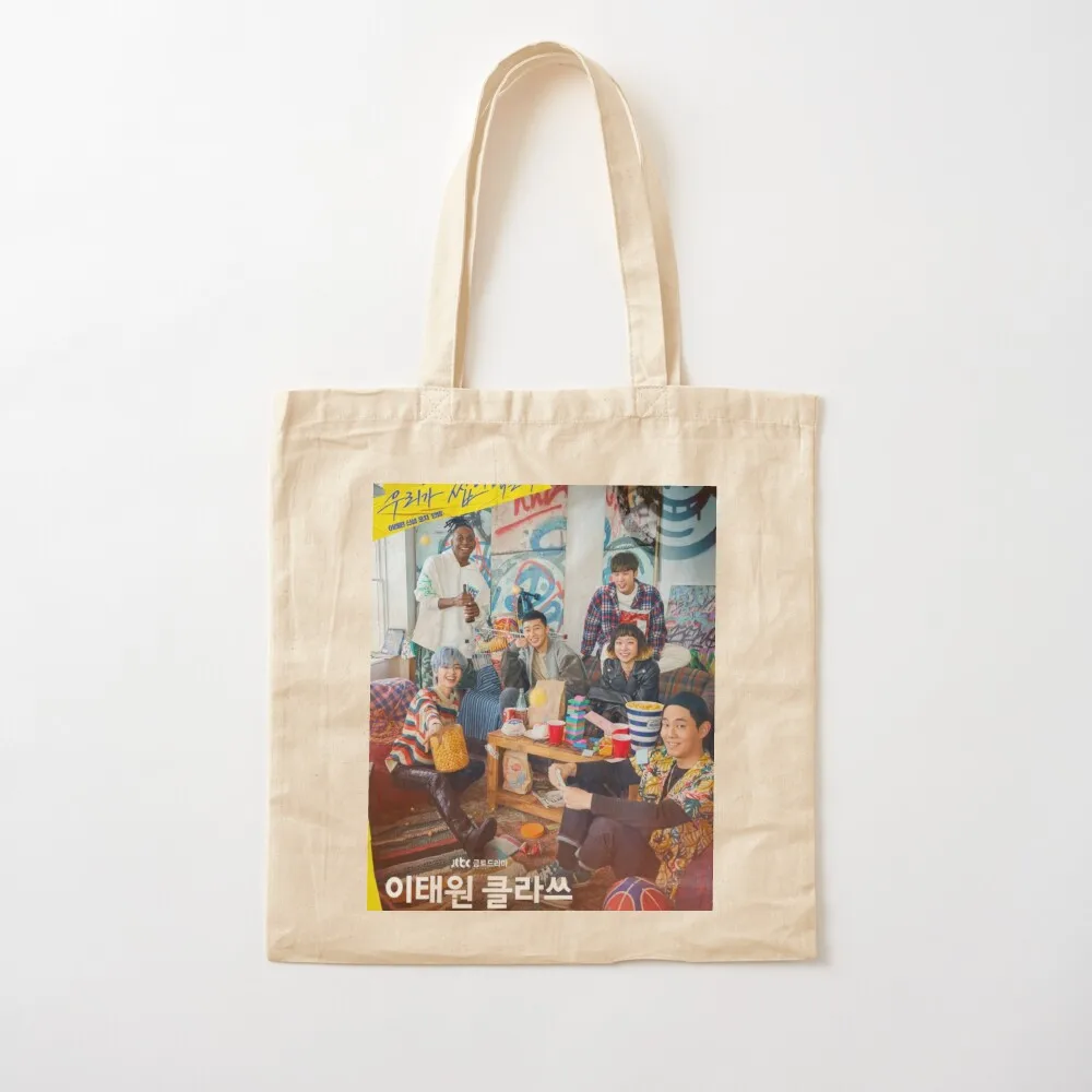 Itaewon class Tote Bag сумка для пляжа Холщовая женщин Большие сумки женщин-шоппер женская