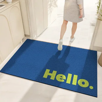 HELLO PVC 코일 매트, 한국 스타일 장식 바닥 매트, 맞춤형 먼지 제거 발 매트, 미끄럼 방지 백킹