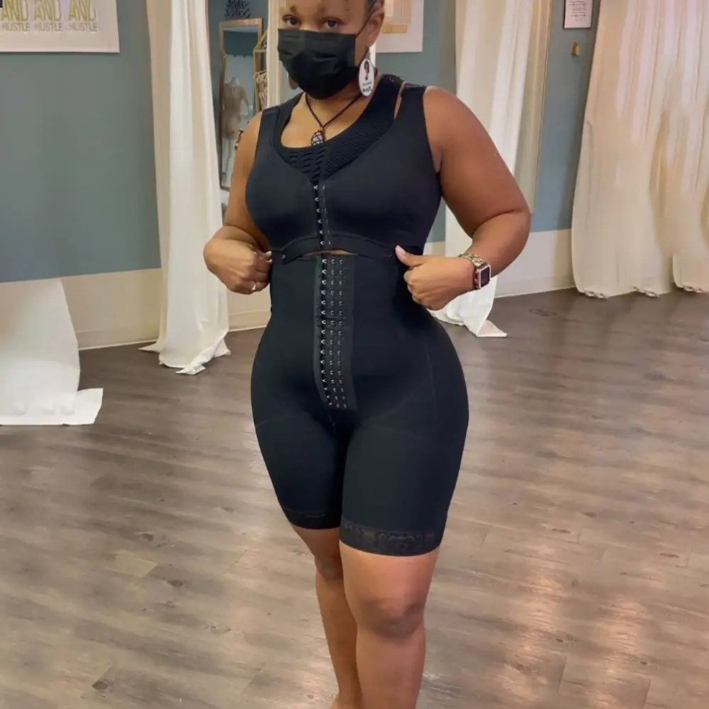 

Women corset High Compression Post Liposuction Body Shaper Bodysuit waist trainer Butt Lifter thigh trimmer fajas colombianas