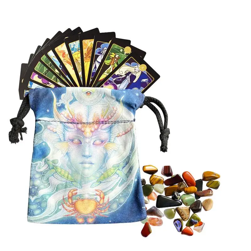 

Сумка для ювелирных изделий Tarot, 13x8 см, с рисунком королевы