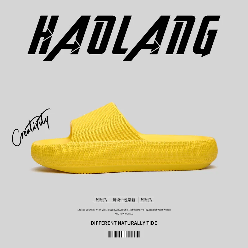 

2022 spring and summer new thick-soled orgasm shoes wear home indoor slippers sandals men and women couple slippers