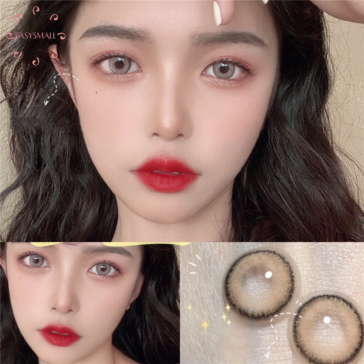 2 шт./пара цветные контактные линзы для глаз от близорукости