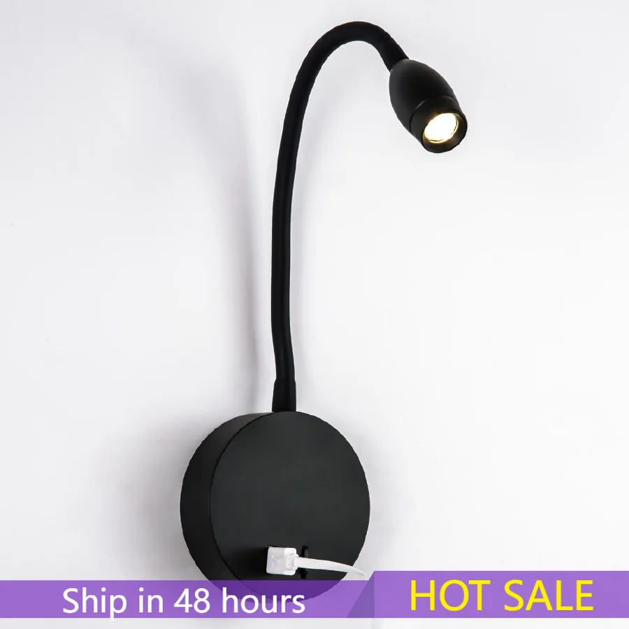 

Светодиодная настенная лампа для чтения Zerouno, 2020 дюйма, USB