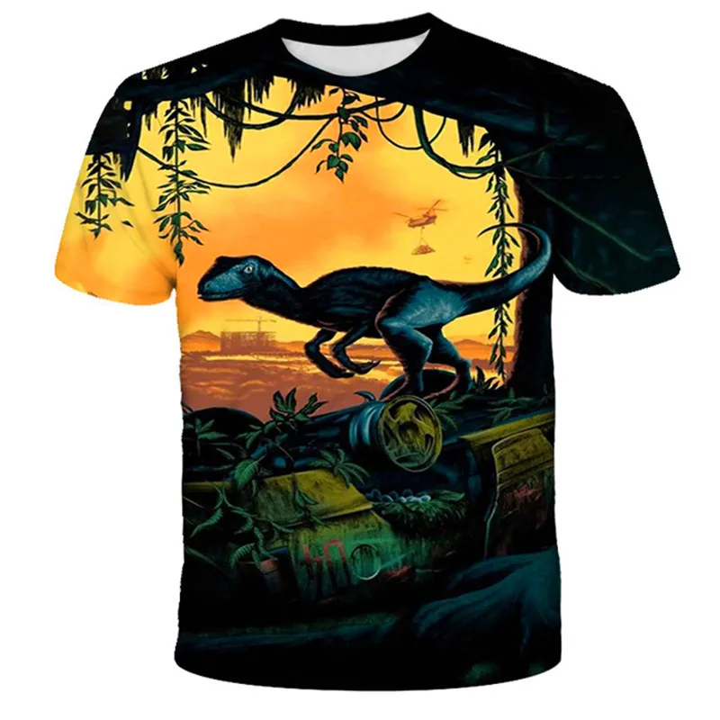 

Cartoon 3D Print Dinosaur T Shirt Fashion Short Sleeve Kids T Shirt Summer Boys Girls Top T Shirt Dinosaur Graphic T Shirt