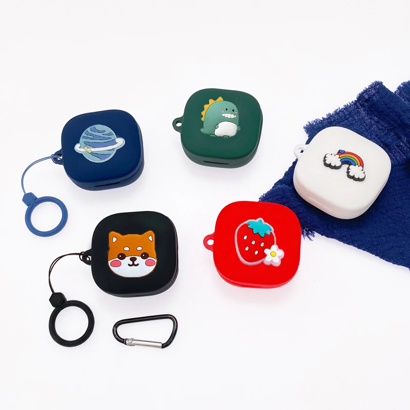 

Cartoon Case For Baseus WM01 Plus Case Silicone Ring Anti-drop Protect Bluetooth Earphone case WM01Plus Accessories box fundas