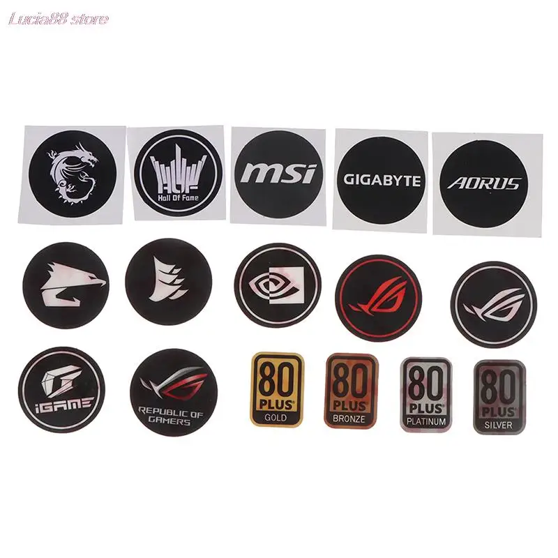 

Supply 80plus certification Computer host fan sticker Graphics card fan sticker