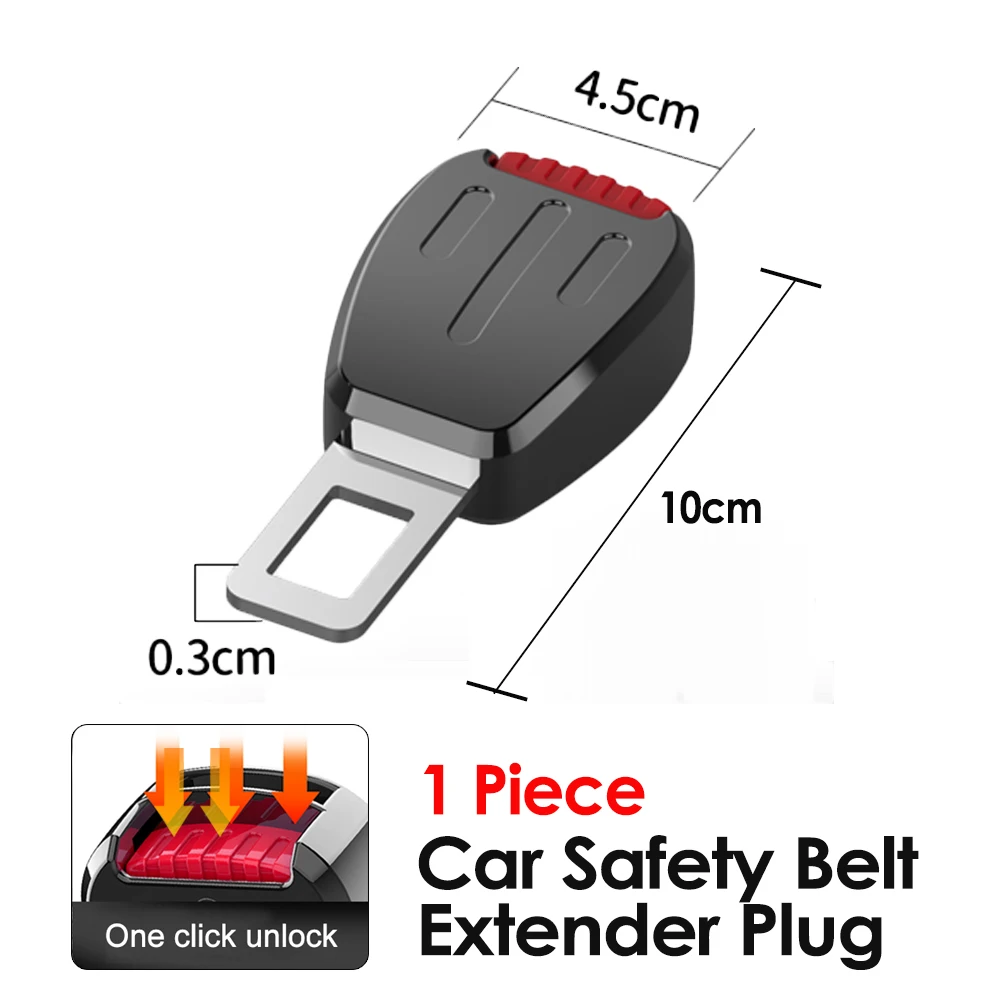 

Зажим для автомобильного ремня безопасности, удлинитель, замок ремня безопасности, пряжка, металлическая разблокировка одним щелчком мыши для Tesla, BYD, для VW, Audi, BMW, универсальная