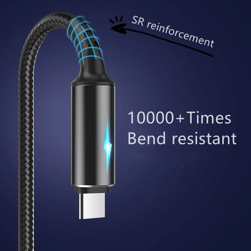 usb type c cable 5a fast charger usb c cable for huawei xiaomi 12 samsung s21 quick charging 3 0 android mobile phone usb cord free global shipping