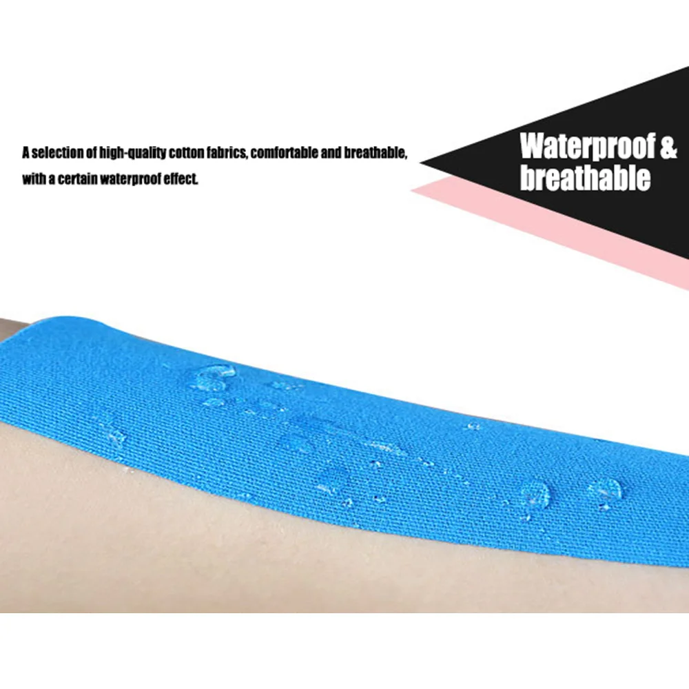Спортивная водонепроницаемая кинезиологическая лента 1 шт. 5 см