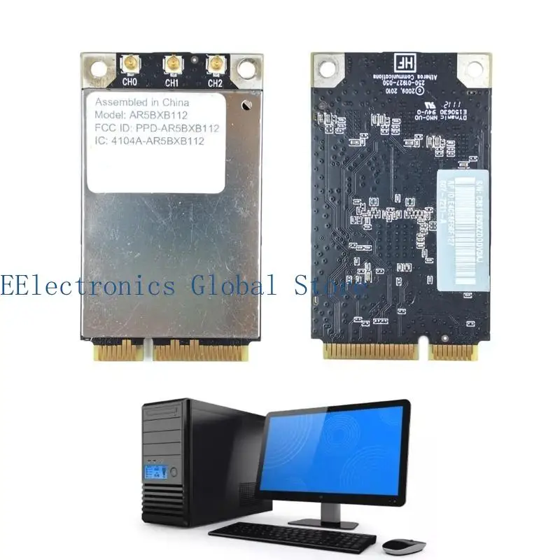 Фото 462B AR9380 Mini PCI-E, двухдиапазонный Wi-Fi, 2,4/5 ГГц, 450 Мбит/с, AR5BXB112, двухдиапазонный №5