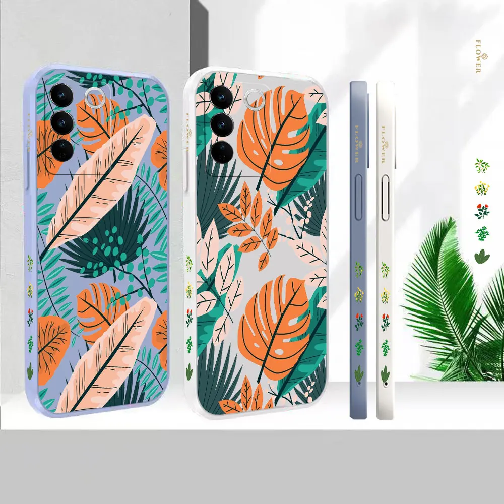 

Case For VIVO S16 S16E S15 S15E S12 S10 S10E S9 S9E S7 S6 S5 V23 V21 V20 V15 V23E S7T Pro Originality Plants Leaf Cover Fundas