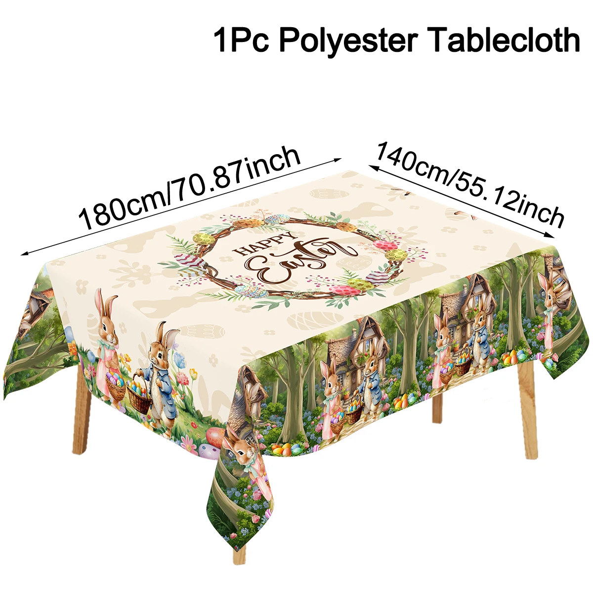 

Скатерть цветочная прямоугольная из полиэстера