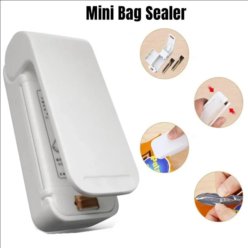 

Mini Heat Bag Packaging Sealer Portable Plastic Bag Clip Sealing Machine Food Storage Seal Snack Sealing Kitchen Gadgets