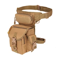 tactical drop leg bag adjustable outdoor sport accessories belt bag army hunting waist packs molle leg pouch hiking cycling bag