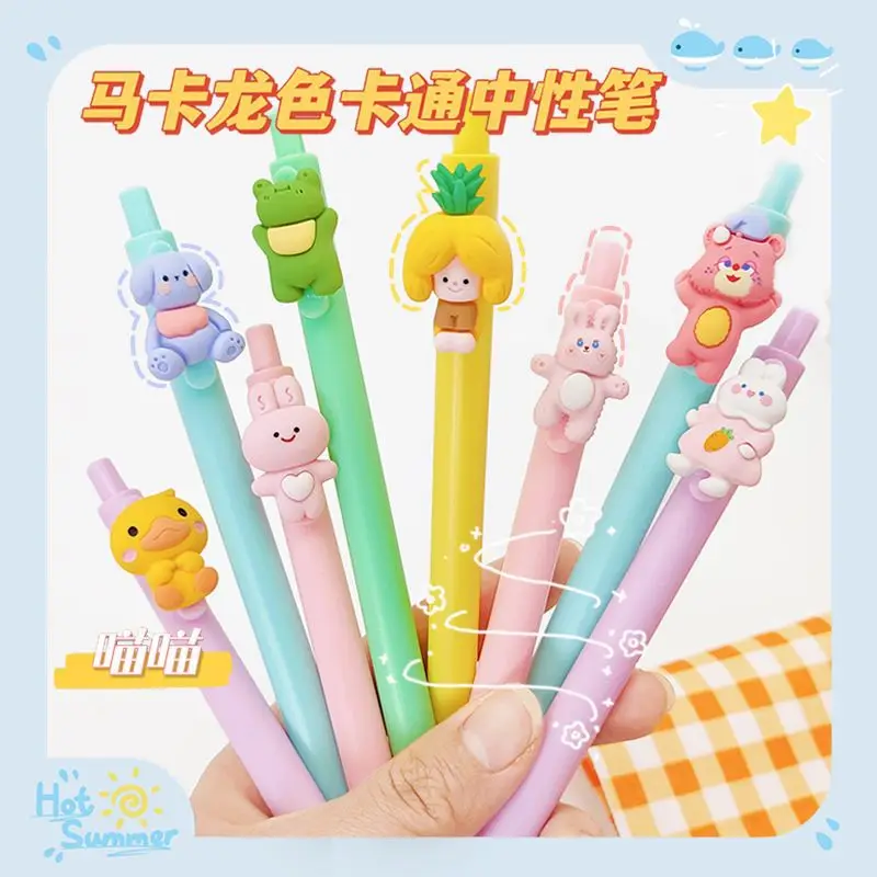 

20Pcs/Set Kawaii Cartoon0.38/0.5mm Gel PenSet Student Signature Creative Stationery Office School Supplies Gifts kawaii pen
