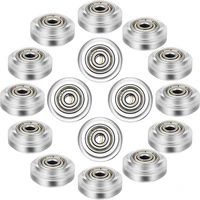 16 pcs 3d printer polycarbonate pulley 3d printer wheels 625zz pulley linear bearing for creality cr10 ender 3and more
