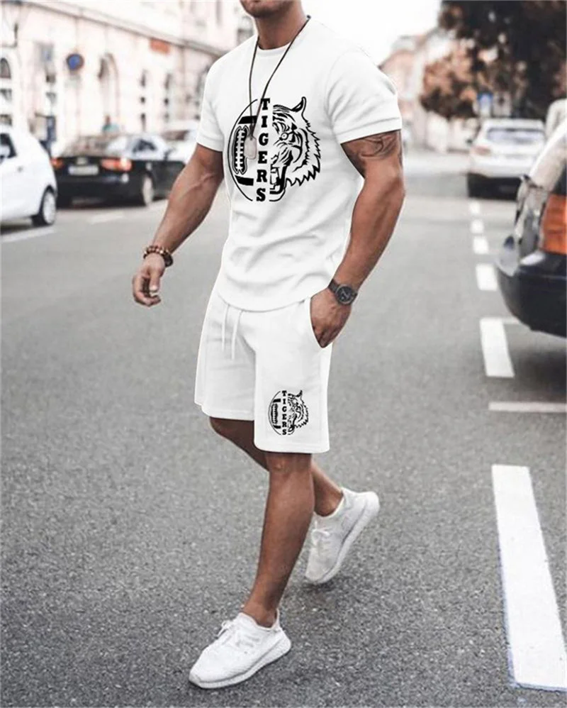 Summer man set 3D Printed Men's T-shirt Shorts Sets Men's Sportswear Set men Tracksuit O Neck Short Sleeve Men's Clothing Suit
