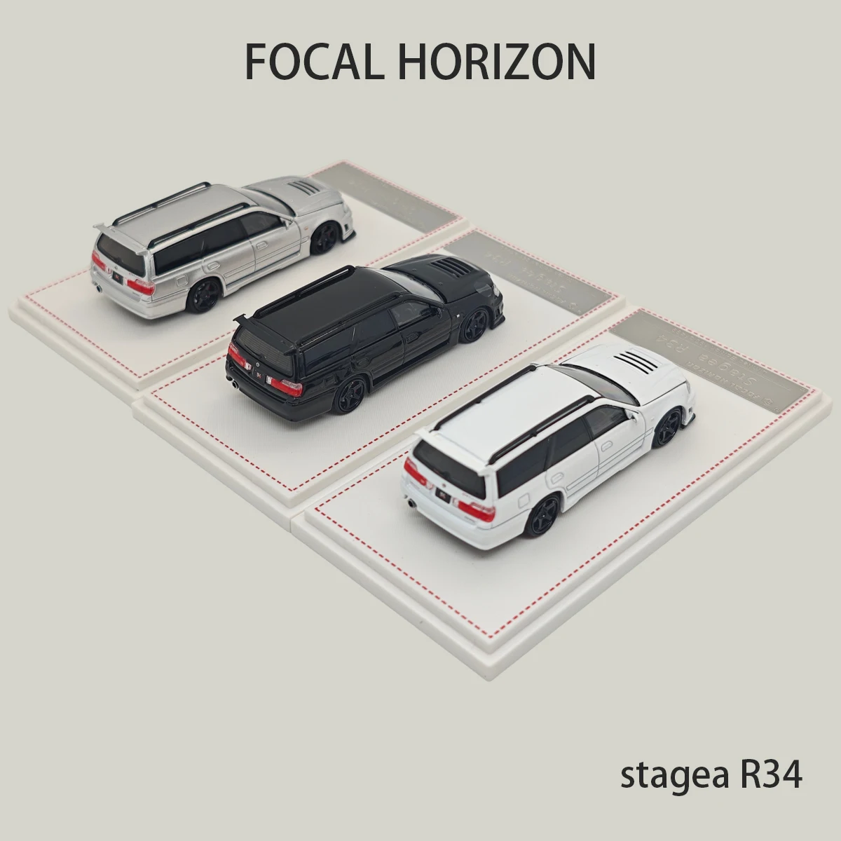 Модель автомобиля FH Stagea R34 1:64 JDM Station Wagon из литого металла с открывающимся капотом и видимыми деталями двигателя. В наличии, готов к отправке. (art.: 3920dca67e119) - 3920dca67e119