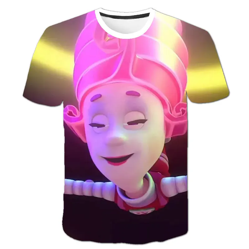 

The Fixies Japanese cartoon 4-14 years old children 3D printing children's T-shirt summer round neck short sleeve boys and girls