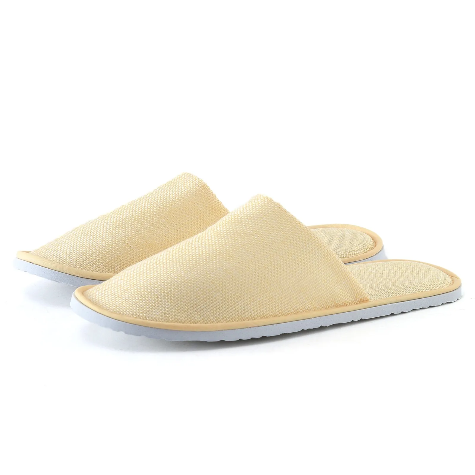 Men Women Disposable Slippers Hotel Home Stay Coral Velvet Antiskid Sole Disposable Cotton Slippers Convenient Travel Slippers