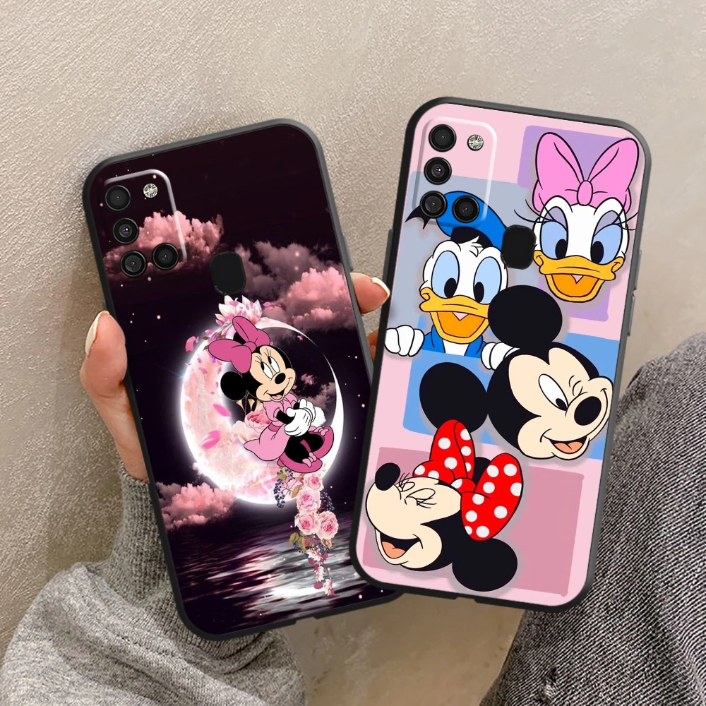 

Disney Logo Mickey Minnie For Samsung A21S A21 A20 A20S A20E Soft Silicon Back Phone Cover Protective Black Tpu Case Funda Back