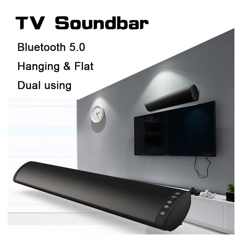 

Home Theater TV Soundbar Wireless Bluetooth Speakers Hanging Music System Boom Box with remote control RCA AUX TF USB Subwoofer