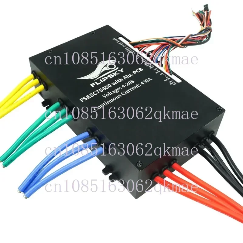 Flipsky Fsesc 75450 84v 450a Esc основа на Vesc с алюминиевым зеркальным корпусом водяным