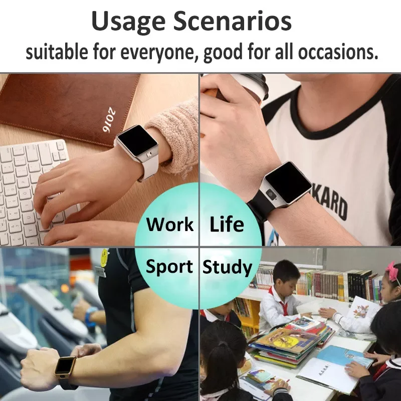 Новый дизайн умные часы DZ09 цифровые наручные для мужчин Bluetooth электроника