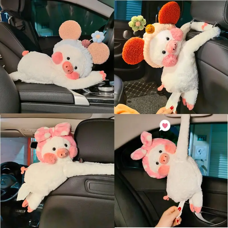 

Car decoration tissue box car creative toon drawer box multifunctional hanging sun visor armrest box tissue box car accessories