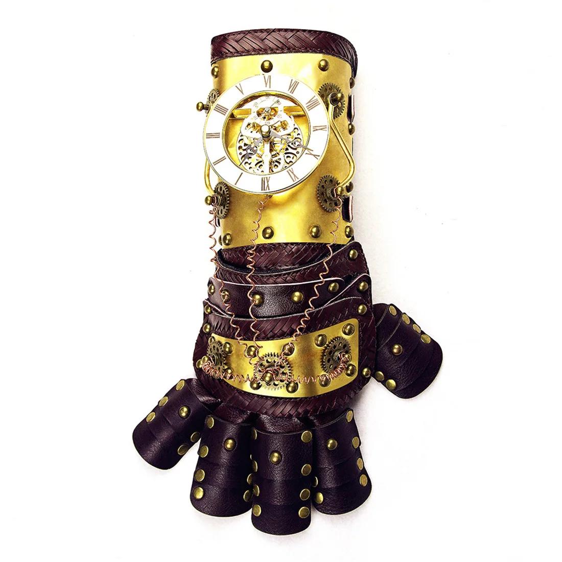 

Steampunk Mechanical Gloves PU Arm Ring Festival Dancing Party Props Model Kit