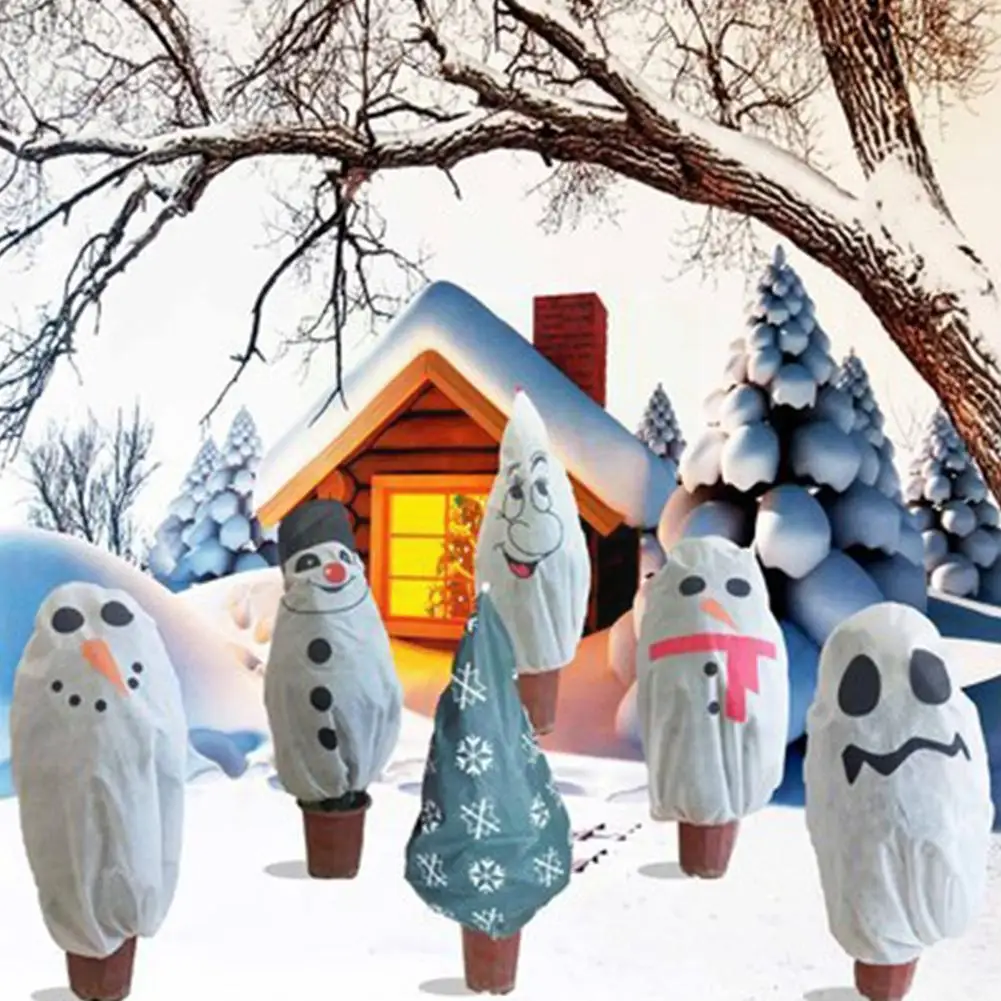 

Winter Warm New Year Christmas Tree Cover Blanket Plant Outdoor Plant Freeze Cover Greenhouse Decor Garden Cover Q8c8