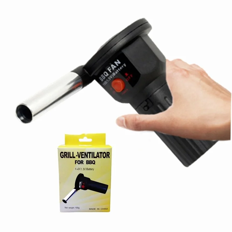 

BBQ Fan Air Blowers Electric Bentilator Bellows for Barbecue Outdoor Camping Picnic Fire Cooking Tool BBQ Hair Dryer Handheld