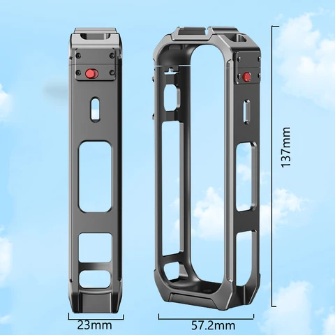 Металлический каркас для Insta360 X5, противоударный защитный расширительный чехол для клетки для кроликов для Insta360 X5, аксессуары, металлический каркас, кронштейн